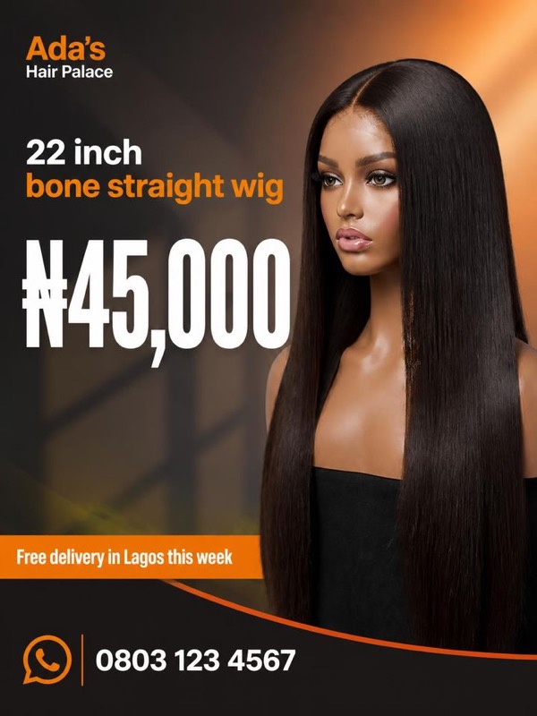 Product flyer example: Ada's Hair Palace
